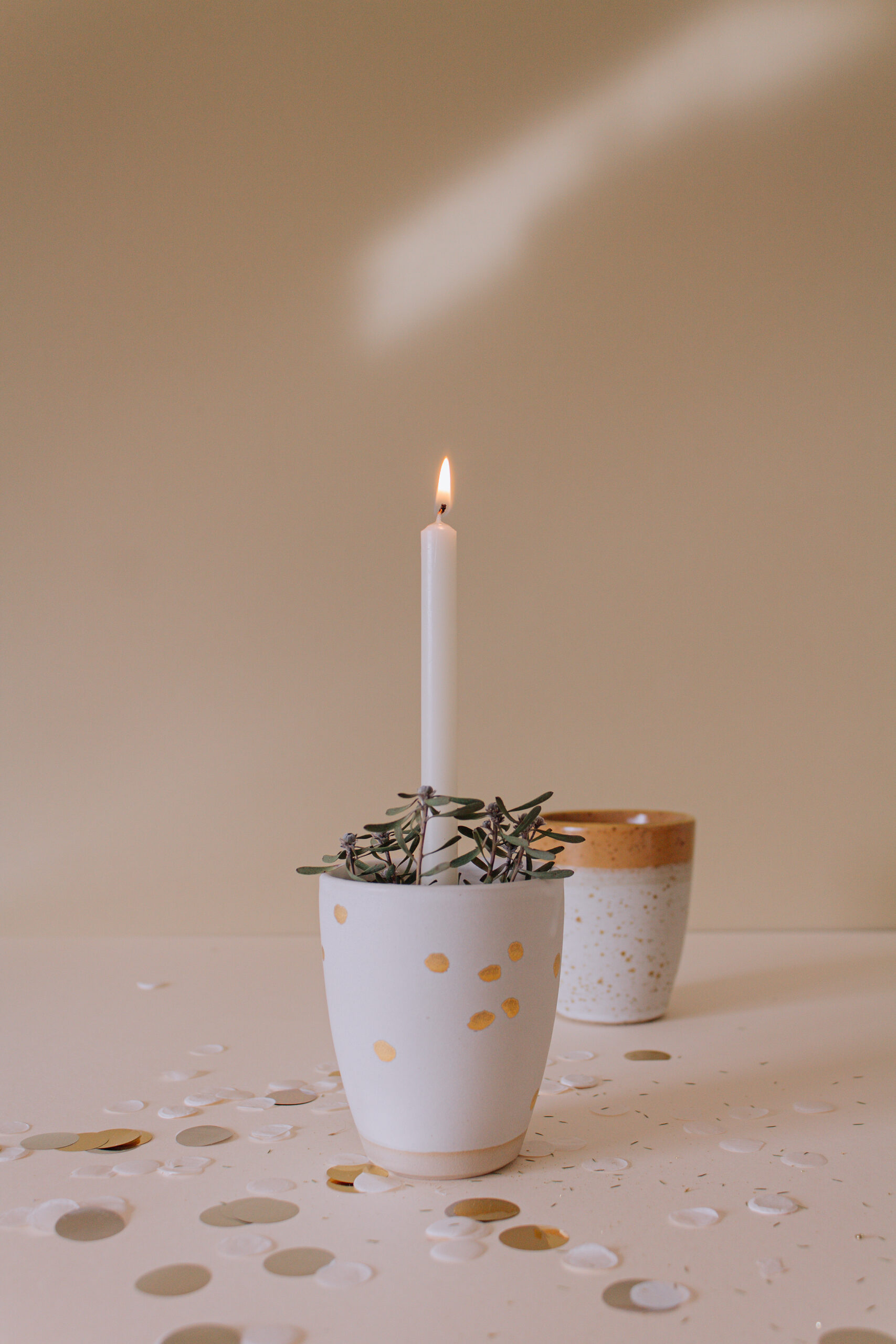 Becher Gold Konfetti – Bild 3