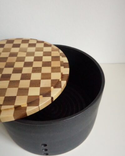 Brottopf Einzelstück mit Schachbrettdeckel
