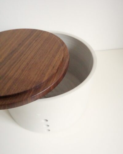 Brottopf Einzelstück Walnussdeckel