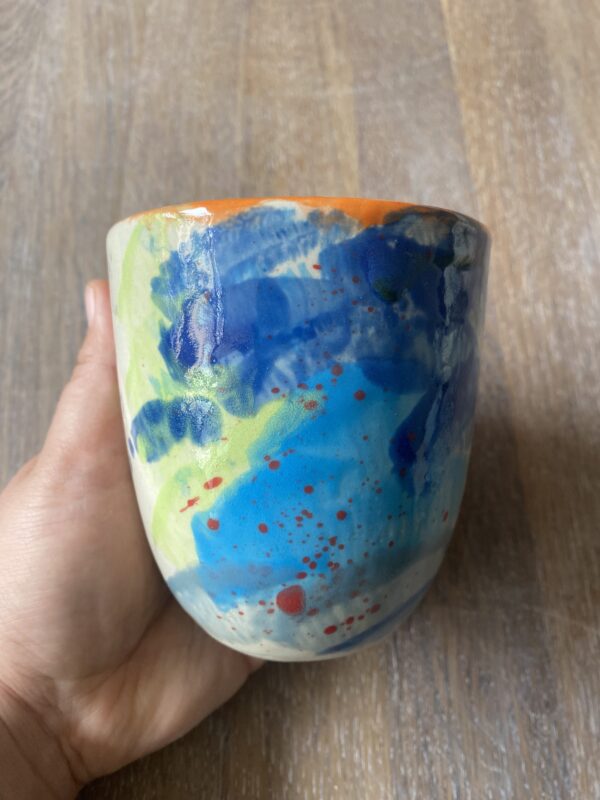 Keramik zuhause bemalen - Becher – Bild 4